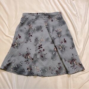 Vintage Y2K AGB Grey Floral Women's Skirt Women’s Size Small
